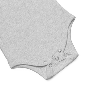 maillot.co | Feminist Baby & Toddler Onesie - Light Grey/Pink crotch