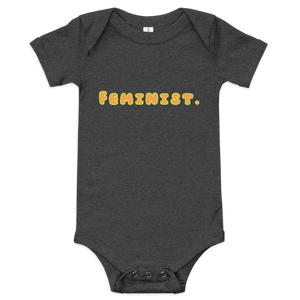 Open image in slideshow, maillot.co | Feminist Baby &amp; Toddler Onesie - Dark Grey
