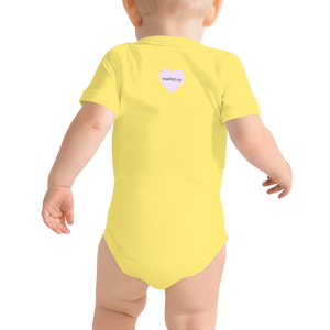 maillot.co | Feminist Baby & Toddler Onesie - Yellow on model back view