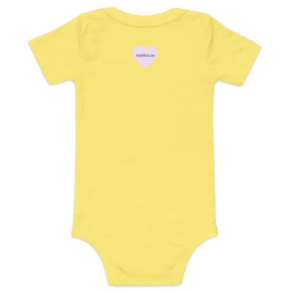 maillot.co | Feminist Baby & Toddler Onesie - Yellow back view