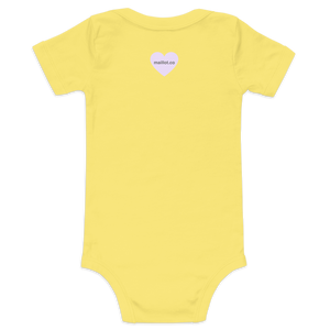 maillot.co | Feminist Baby & Toddler Onesie - Yellow back view