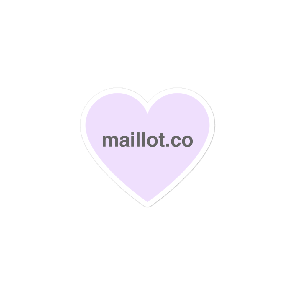 maillot.co Heart Sticker - Purple
