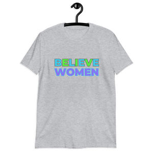 Believe Women Crew Neck Tee - Grey