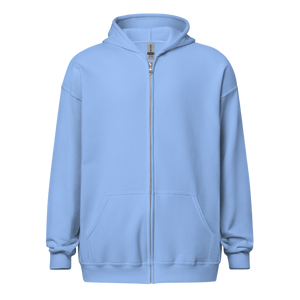 Pro-Choice Block Letter Zip-Up Hoodie - Baby Blue