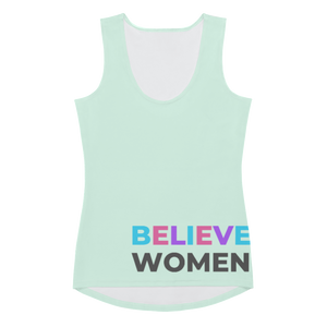 maillot.co | Believe Women Long Tank Top - Mint | front view