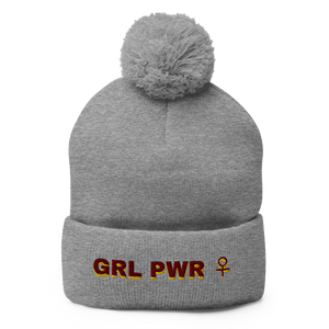 maillot.co | Girl Power Embroidered Beanie - Grey