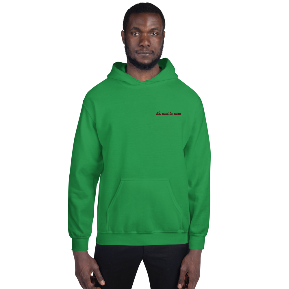 maillot.co | It's Cool To Care Embroidered Hoodie - Green