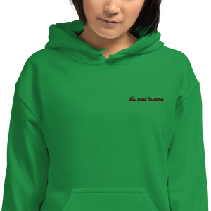 maillot.co | It's Cool To Care Embroidered Hoodie - Green