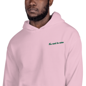 maillot.co | It's Cool To Care Embroidered Hoodie - Baby Pink
