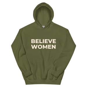 maillot.co | Believe Women Essential Hoodie - Military Green | front view