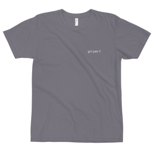 maillot.co | Girl Power Embroidered Tee - Grey