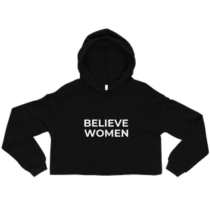 maillot.co | Believe Women Raw Cropped Hoodie - Black